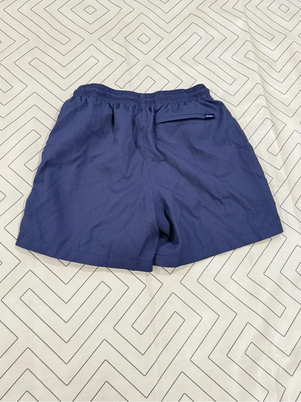 Chubbies Blue Textured Swim Trunks